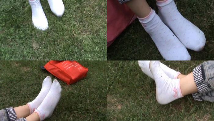 047方茹白棉袜秀