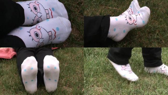 048玉丹白棉袜秀