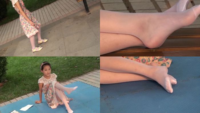 甜甜连裤白袜(碎花裙)