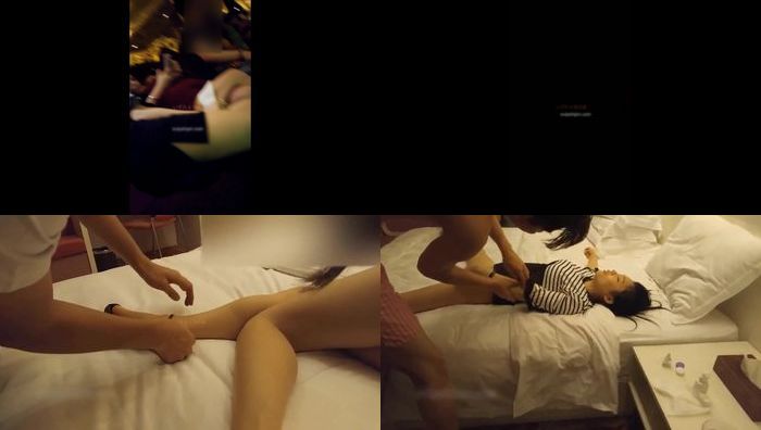 重磅福利两个渣男KTV老套路灌醉样子可爱的校花级香港妹子去酒店开房啪啪粤语对白