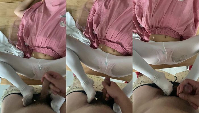 舞蹈白丝萝莉足交030