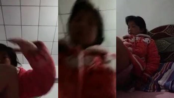 小初萌妹紫薇表演002